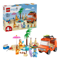 Конструктор LEGO Bluey Пляж і сімейна поїздка на автомобілі Блуї (11202)