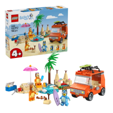 Конструктор LEGO Bluey Пляж і сімейна поїздка на автомобілі Блуї (11202)