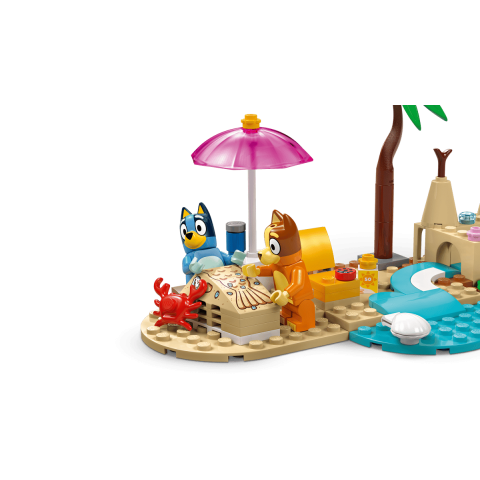 Конструктор LEGO Bluey Пляж і сімейна поїздка на автомобілі Блуї (11202)
