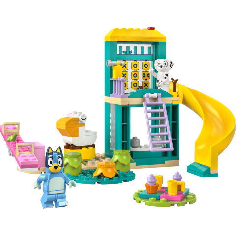 Конструктор LEGO Bluey Веселощі з Блуї та Хлоєю на ігровому майданчику (11201)