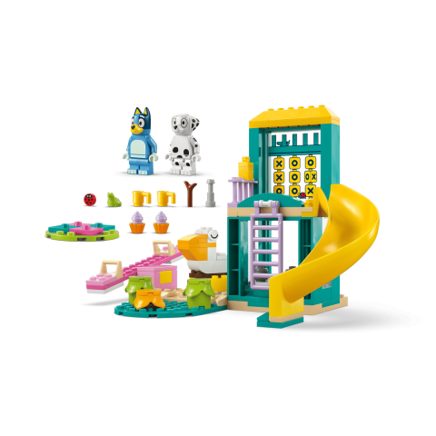 Конструктор LEGO Bluey Веселощі з Блуї та Хлоєю на ігровому майданчику (11201)