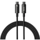 Кабель Baseus Tungsten Gold Data Type-C to Type-C 240W (2m) Black