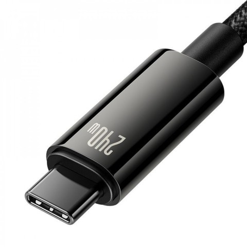 Кабель Baseus Tungsten Gold Data Type-C to Type-C 240W (2m) Black