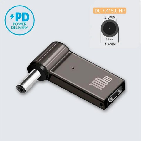 Адаптер Type-C PD 100W 7.4*5.0 для HP