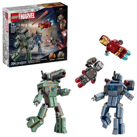 Конструктор LEGO Super Heroes Залізна людина та Бойова Машина проти Хаммер Дронів (76320)