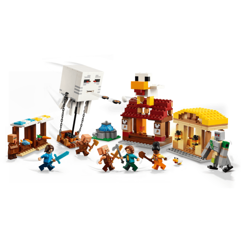 Конструктор LEGO Minecraft Напад на село з повітряною кулею Ґаст (21273)