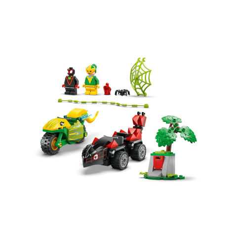 Конструктор LEGO Spidey Перегони на електромобілях з динозаврами (11198)