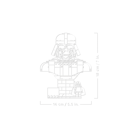 Конструктор LEGO Star Wars Погруддя Дарта Вейдера (75439)