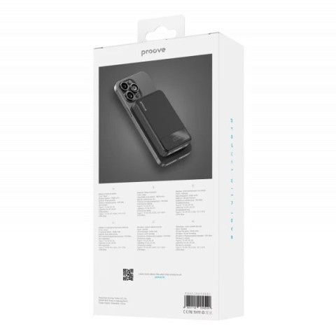 Портативная Батарея Proove Hoodman Magnetic 20W 10000mAh Black