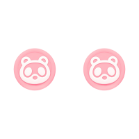 Накладки на стіки для Nintendo Switch Animal Crossing Tom Nook Pink