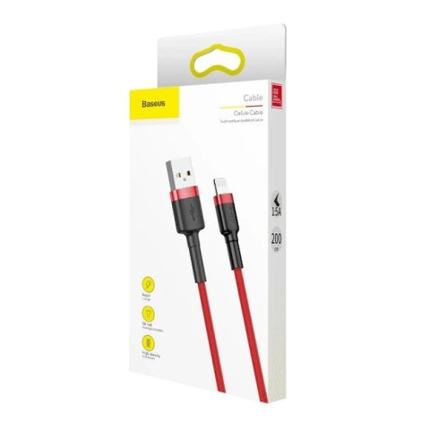 Кабель Baseus Cafule Lightning 1.5A (2m) Red