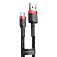 Кабель Baseus Cafule Type-C 3A (2m) Red/Black