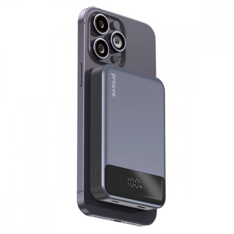 Портативная Батарея Proove Hoodman Magnetic 20W 10000mAh Gray
