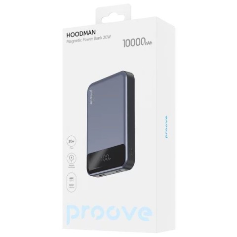 Портативная Батарея Proove Hoodman Magnetic 20W 10000mAh Gray