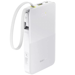 Зовнішній акумулятор Baseus EnerFill FC51 Bipow2 Pro Digital Display 10000mAh 22.5W White
