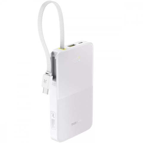Зовнішній акумулятор Baseus EnerFill FC51 Bipow2 Pro Digital Display 10000mAh 22.5W White