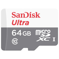 Карта памяти SanDisk MicroSDXC 64GB UHS-I Class 10 Ultra + SD adapter