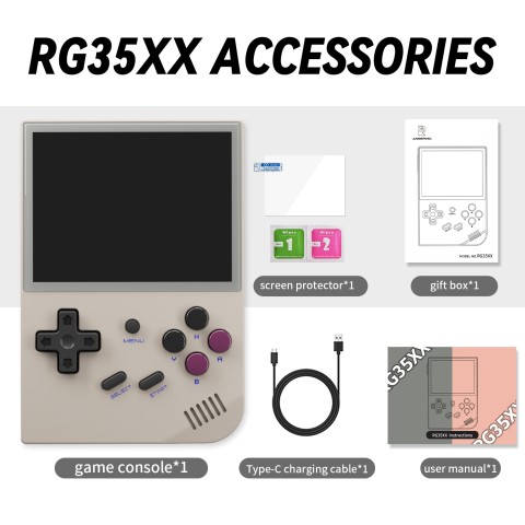 Портативна ретро приставка Anbernic RG 35XX 64GB Gray