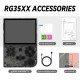 Портативна ретро приставка Anbernic RG 35XX 64GB Transparent Black