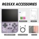 Портативна ретро приставка Anbernic RG 35XX 64GB Transparent Purple