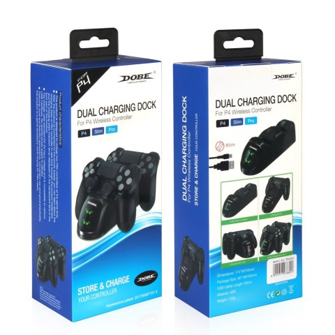 Зарядна станція для геймпада Dobe PlayStation DualShock 4 TP4-889 Black