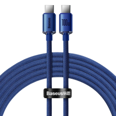 Кабель Baseus Crystal Shine Series Type-C to Type-C 100W (2m) Blue