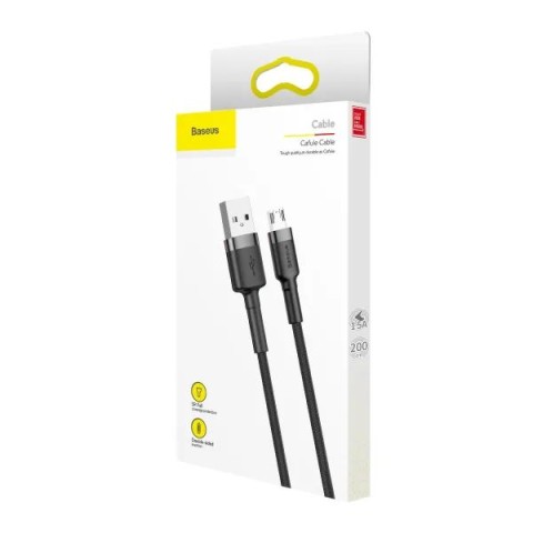 Кабель Baseus Cafule Micro USB 1.5A (2m) Gray/Black