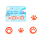 Набір з 4 накладок на стіки для PlayStation Vita Leg White/Red