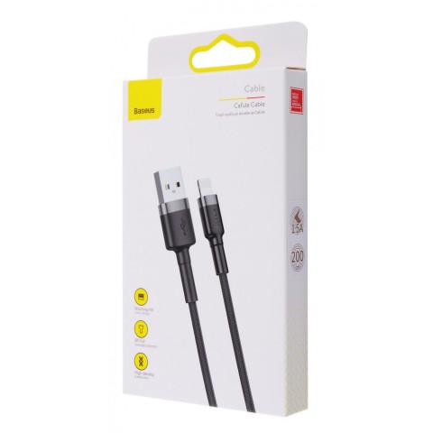 Кабель Baseus Cafule Lightning 1.5A (2m) Black