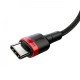 Кабель Baseus Cafule Type-C to Type-C 2.0 100W (2m) Red/Black