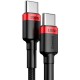 Кабель Baseus Cafule Type-C to Type-C 2.0 100W (2m) Red/Black