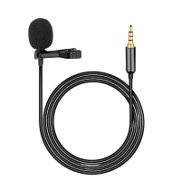 Микрофон петличный Lavalier JH-043 3.5mm (mini-Jack) для смартфона, камеры 1.5м Black