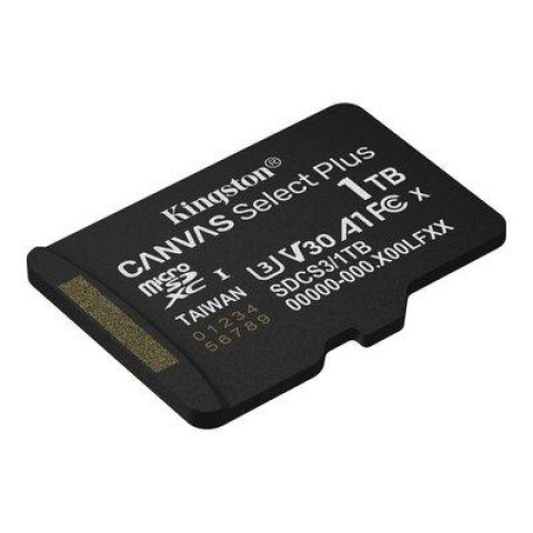 Карта памяти microSDXC (UHS-1 U3) Kingston Canvas Select Plus Gen3 1TB class 10 А1 V30 (R-150MB/s)