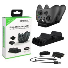 Зарядная станция Dobe Dual Charging Dock для геймпада Xbox One S/X Black