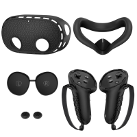 Защитный силиконовый набор чехлы / накладки для Oculus Meta Quest 3S Black