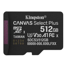 Карта пам'яті microSDXC (UHS-1 U3) Kingston Canvas Select Plus Gen3 512GB class 10 А1 V30 (R-150MB/s)