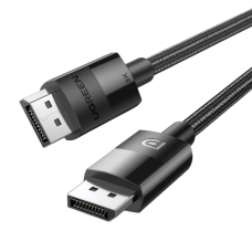 Кабель UGREEN DP114 DP 1.4 Male to Male Plastic Case Braided Cable (1m) Black
