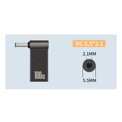 Адаптер Type-C PD 100W 5.5*2.1