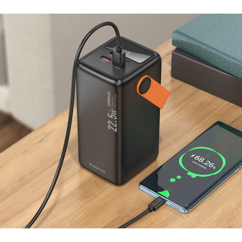 Внешний аккумулятор BOROFONE BJ66B Magnifico 22.5W+PD20W 60000mAh Black