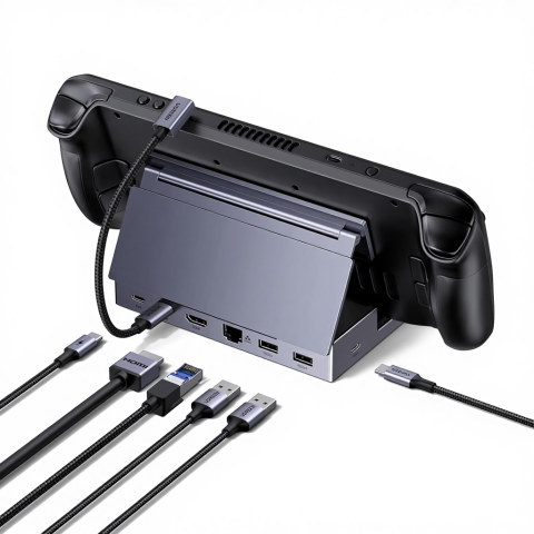 Док-Станція Ugreen Steam Deck Docking Station 6-in-1 (4K@120Hz, PD 100W) Black
