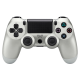 Бездротовий геймпад PGX для PlayStation/PC Dualshock 4 V2 Silver