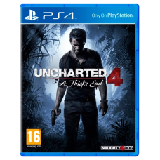 Игра Uncharted 4: A Thief's End для PS4 (Blu-ray диск) RU Б/У