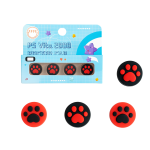 Набір з 4 накладок на стіки для PlayStation Vita Leg Black/Red