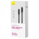 Кабель Baseus Tungsten Gold Data Type-C to Type-C 240W (1m) Black