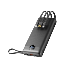 Зовнішній акумулятор Veger C20 20000 mAh Micro USB / Type C / Lightning Black