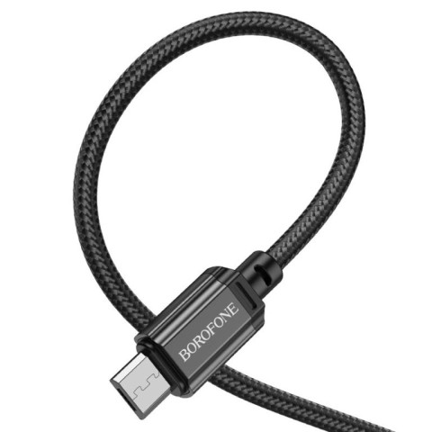 Кабель BOROFONE BX87 USB-A to Micro 2.4A (1m) Black