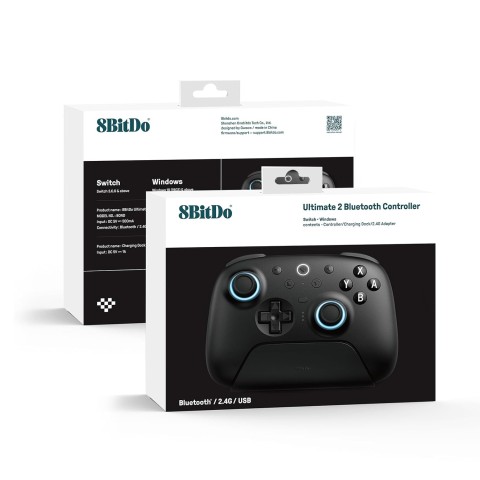 Бездротовий геймпад 8BitDo Ultimate 2 Bluetooth Controller Black