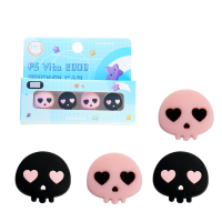 Набір з 4 накладок на стіки для PlayStation Vita Skull Black/Pink