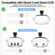 Ремінь для VR Meta Quest 2 / Quest 3 / Quest 3S з акумулятором 10000mAh T1 White