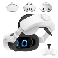 Ремінь для VR Meta Quest 2 / Quest 3 / Quest 3S з акумулятором 10000mAh T1 White